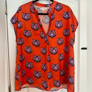 Stewart Simmons Clemson Tiger Orange Blouse XXL